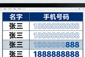 对应名字提取手机号码功能界面